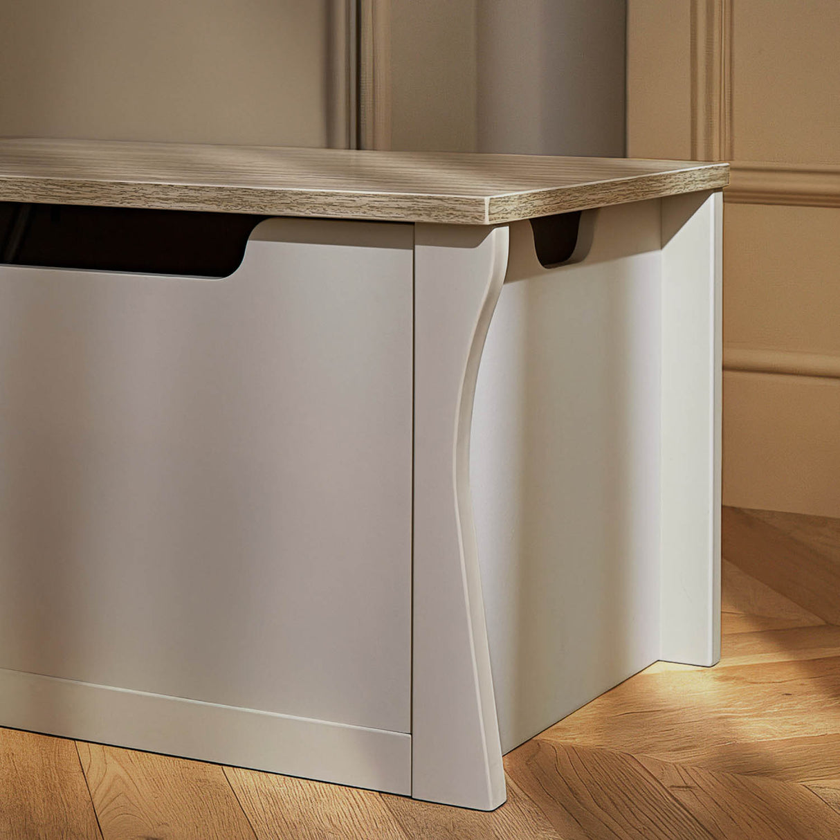 CuddleCo Clara Storage Box - Cashmere and Ash