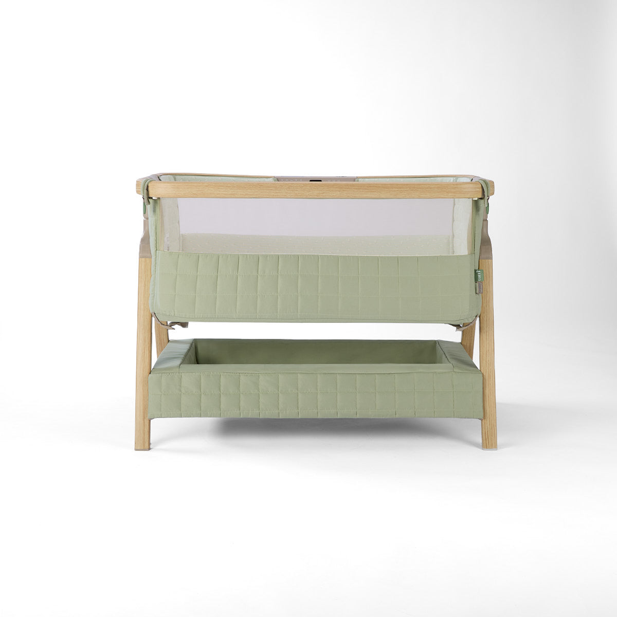 Tutti Bambini CoZee Sense Bedside Crib - Drifted Oak / Eucalyptus