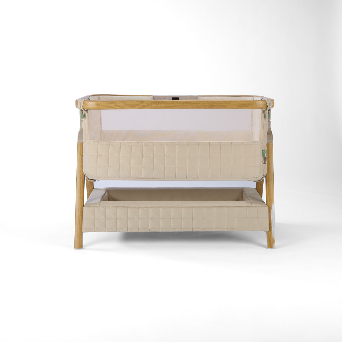 Tutti Bambini CoZee Sense Bedside Crib - Toasted Oak / Sand