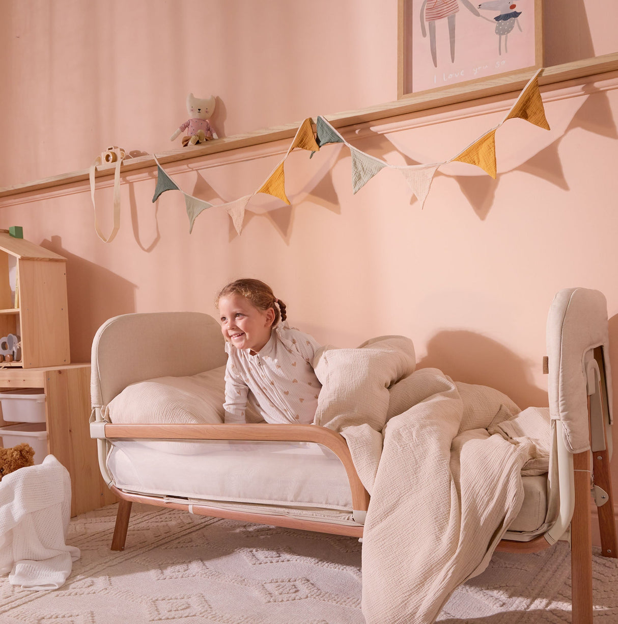 Tutti Bambini Cozee XL Junior Bed & Sofa Expansion Pack - Scandinavian Walnut & Ecru