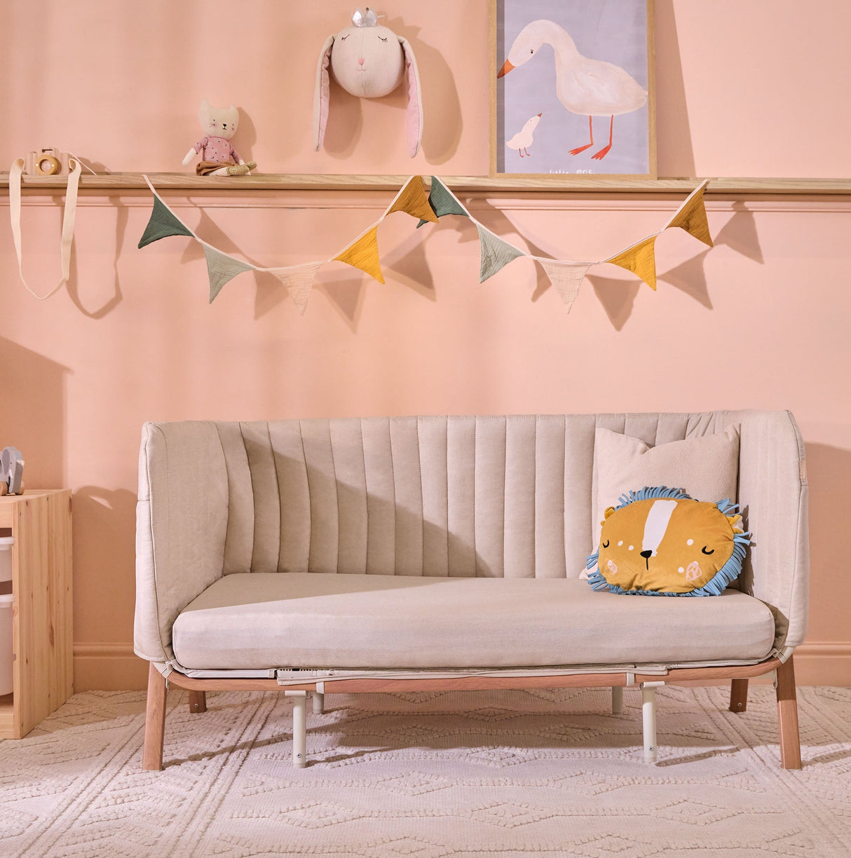Tutti Bambini Cozee XL Junior Bed & Sofa Expansion Pack - Scandinavian Walnut & Ecru