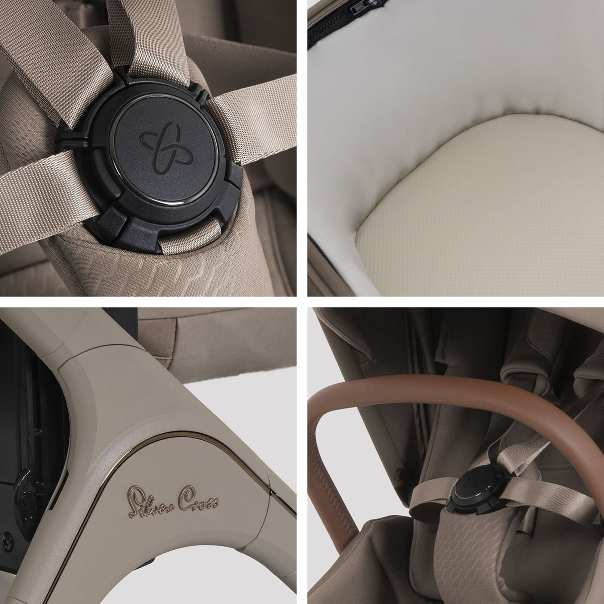Silver Cross Cove 2 Ultimate Cybex Cloud T Car Seat Bundle - Champagne
