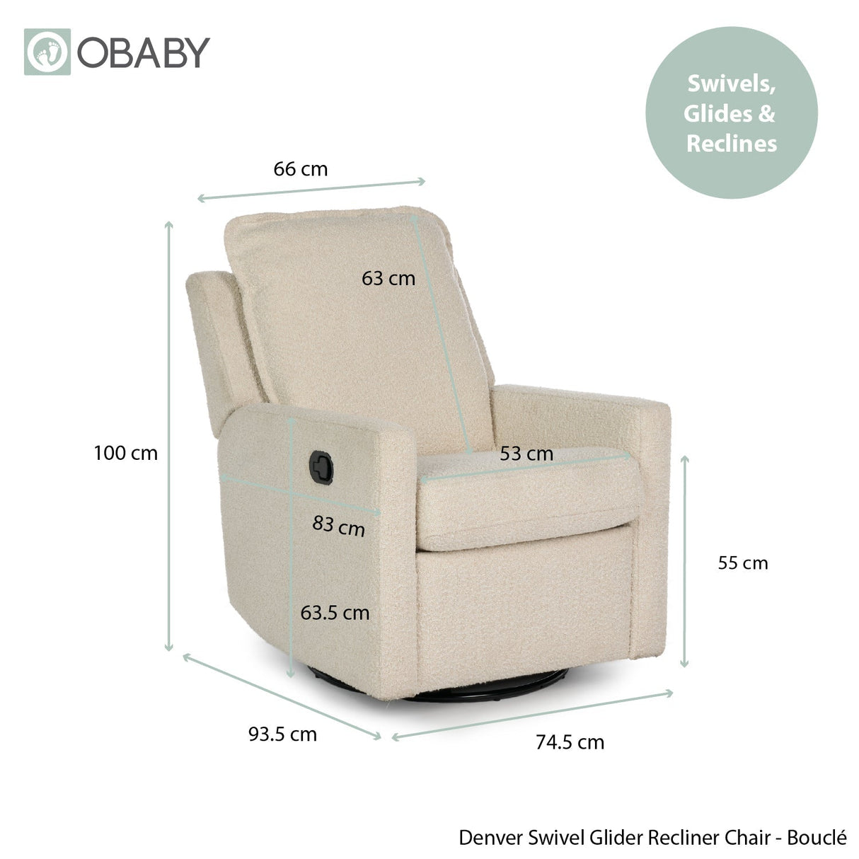 Obaby Denver Chair - Bouclé