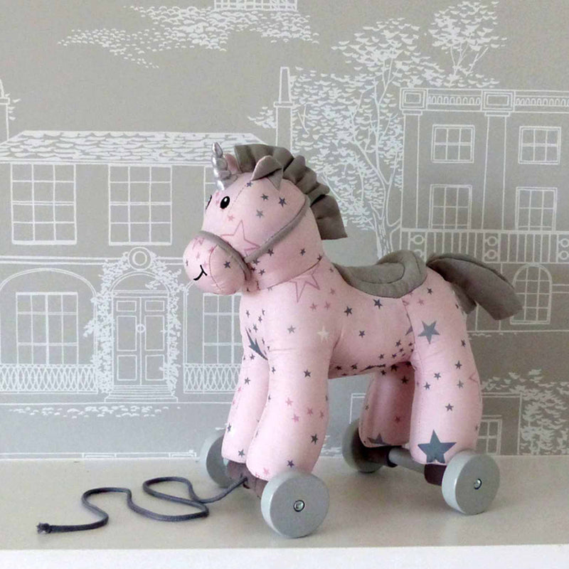 Little Bird Told Me Celeste Unicorn Pull Along