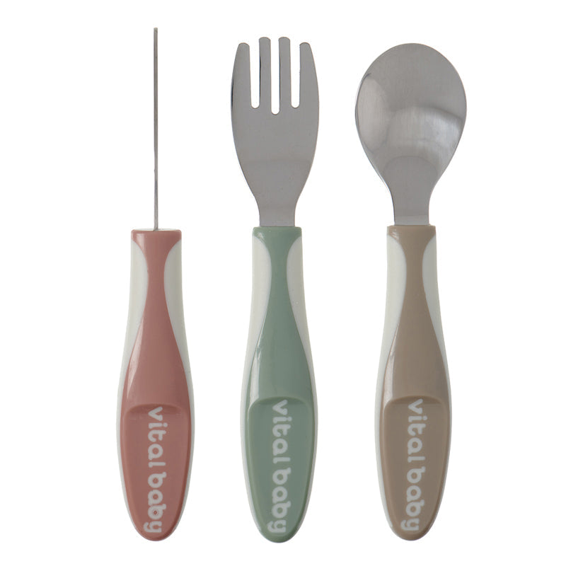 Vital Baby Nourish Big Kid Cutlery 3Pk
