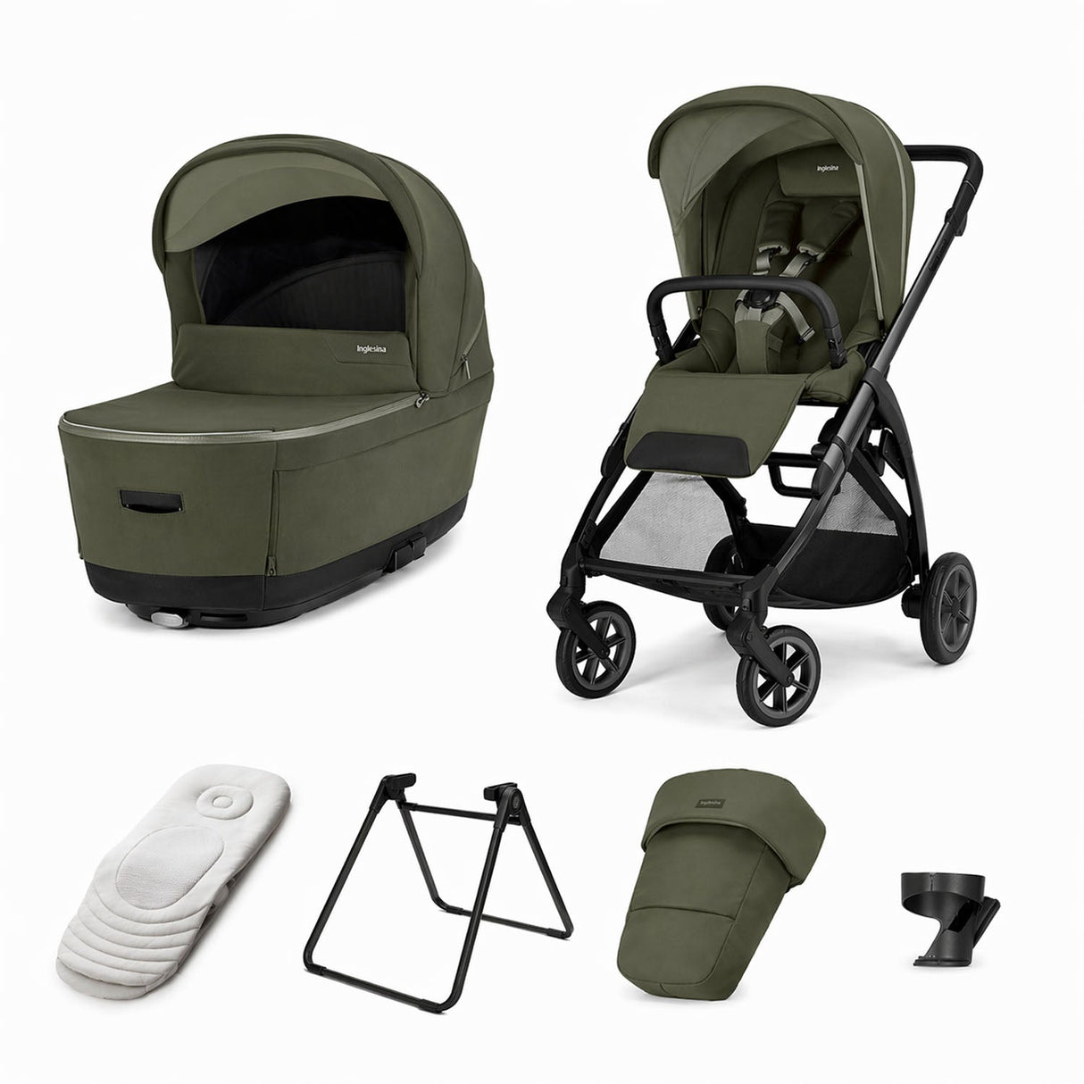 Inglesina Electa Duo Travel System - Loft Green