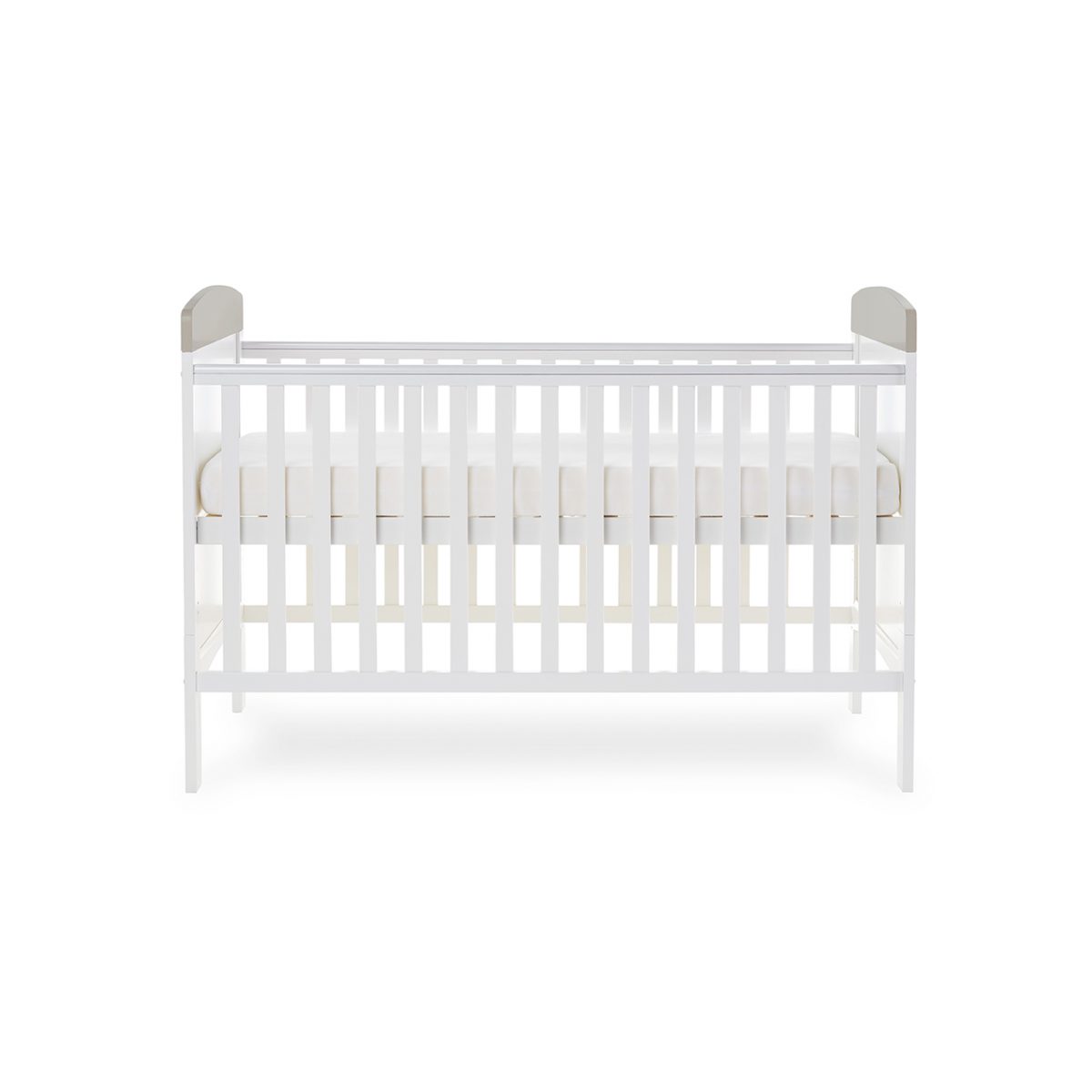 Obaby Grace Inspire Cot Bed - Me & Mini Me Elephants - Grey