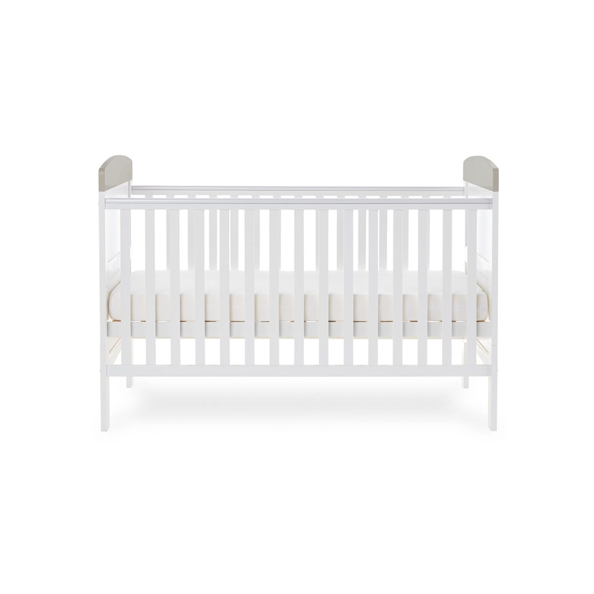 Obaby Grace Inspire Cot Bed - Me & Mini Me Elephants - Grey