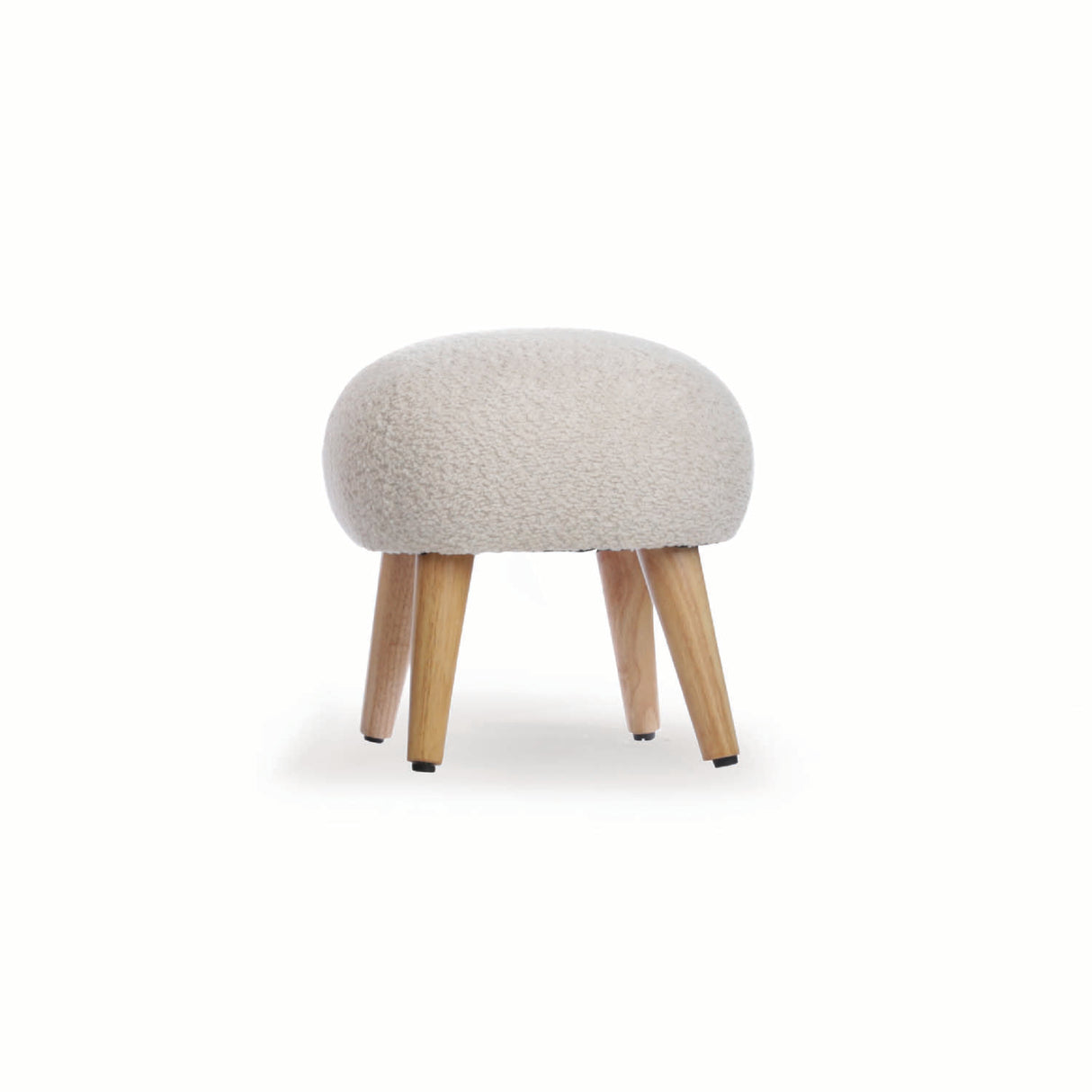CuddleCo Etta Foot Stool - Boucle Mushroom