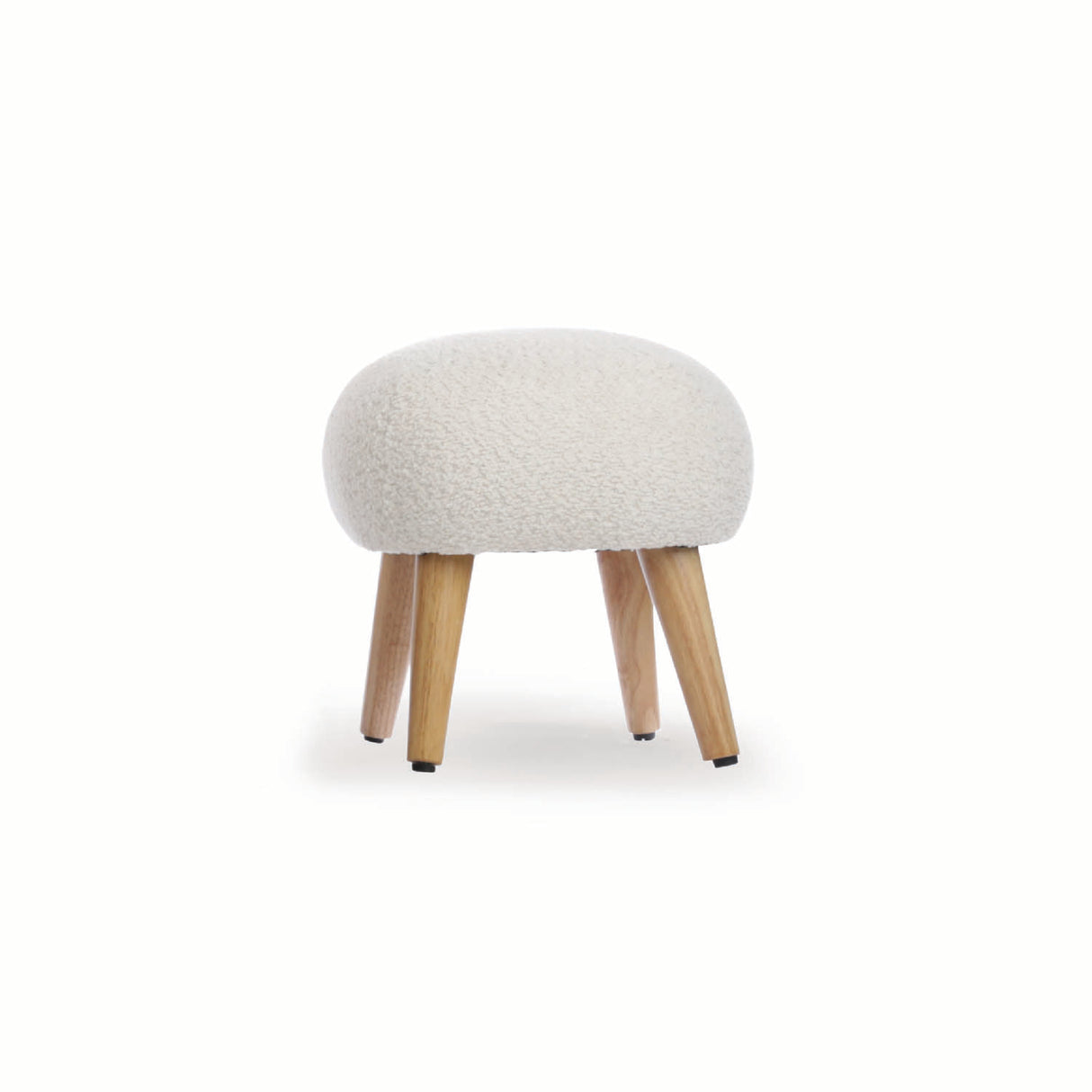 CuddleCo Etta Foot Stool - Boucle Off White