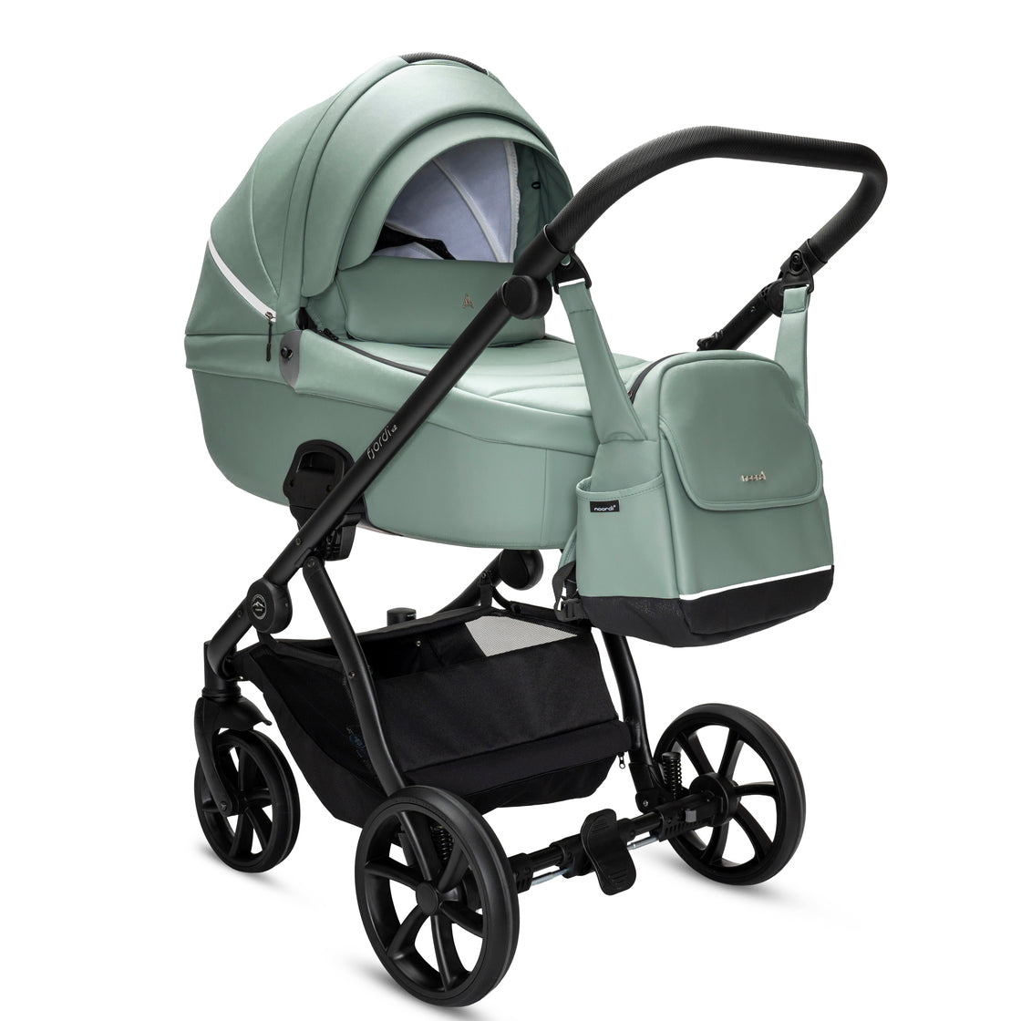 Noordi Fjordi V2 Leather - 3in1 Travel System with Terra i-Size Car Seat