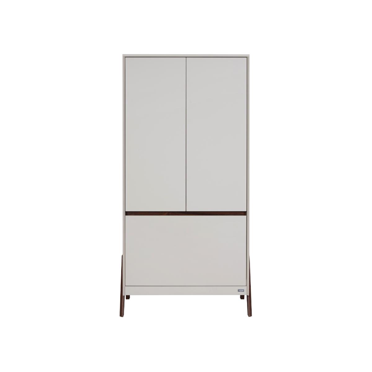 Tutti Bambini Fuori Wardrobe - White Sand & Warm Walnut