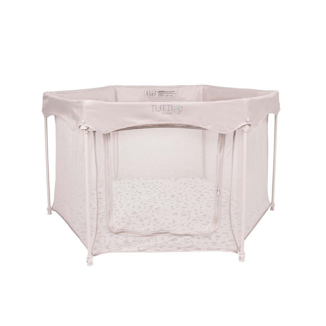 Tutti Bambini Hexa Playpen – Mushroom / Terrazzo - Mushroom