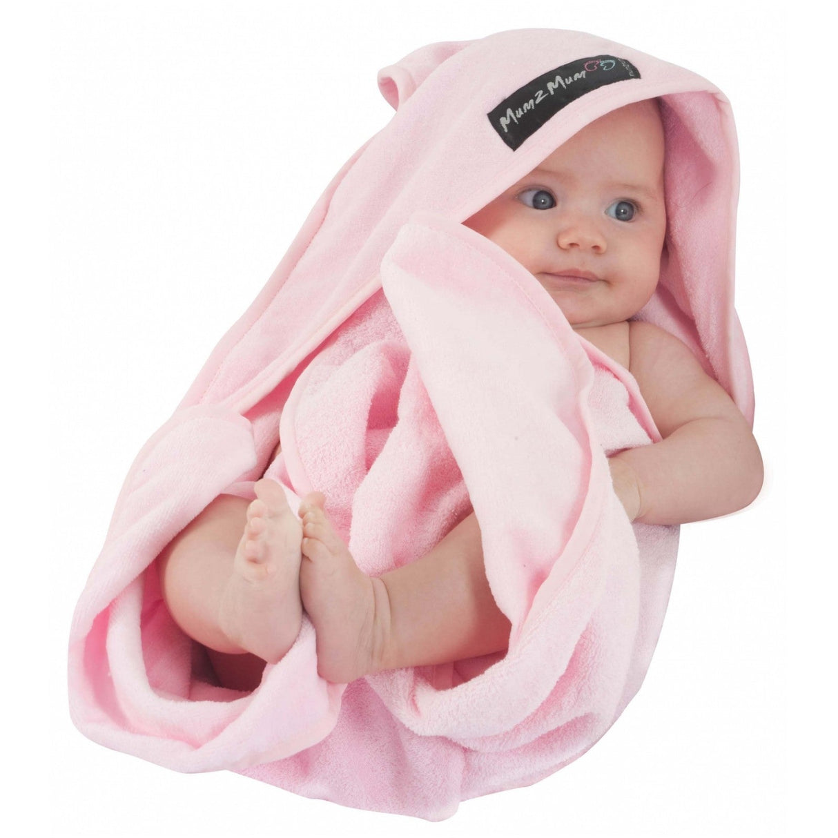 Mum 2 Mum Hooded Towel - Baby Pink