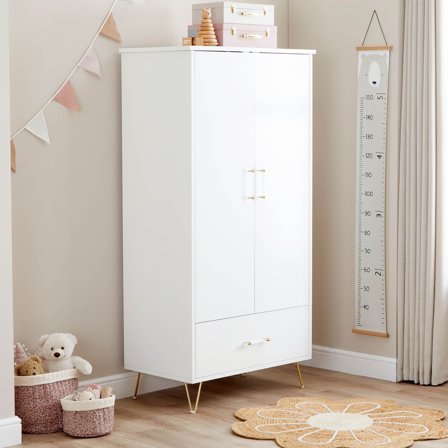 Babymore Kimi Nursery Wardrobe - Acrylic