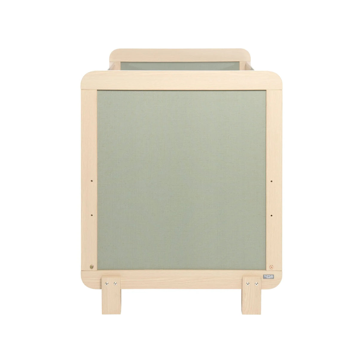 Tutti Bambini Kuba Cot Bed - Golden Oak/Sage Weave