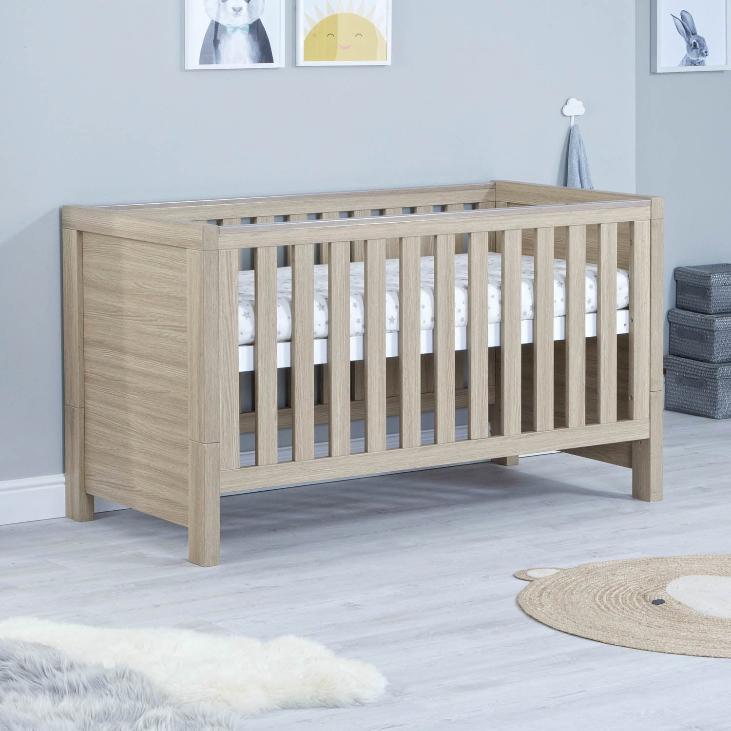 Babymore Luno 2 Piece Room Set - Oak