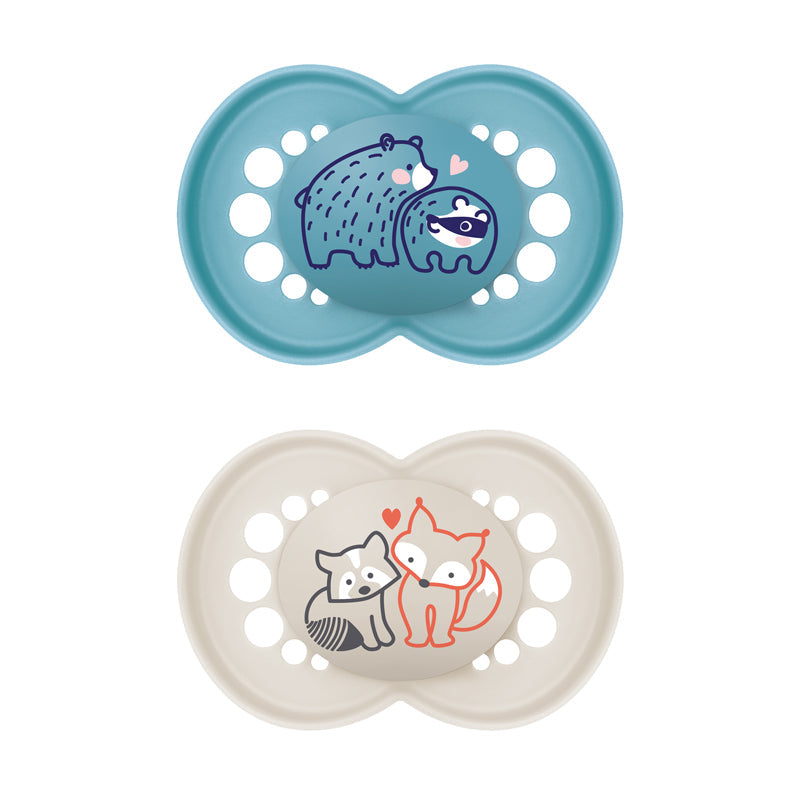 MAM Original Soother Blue Design 18-36m 2Pk