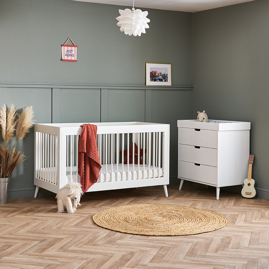 Obaby Maya 2 Piece room Set - Nordic White
