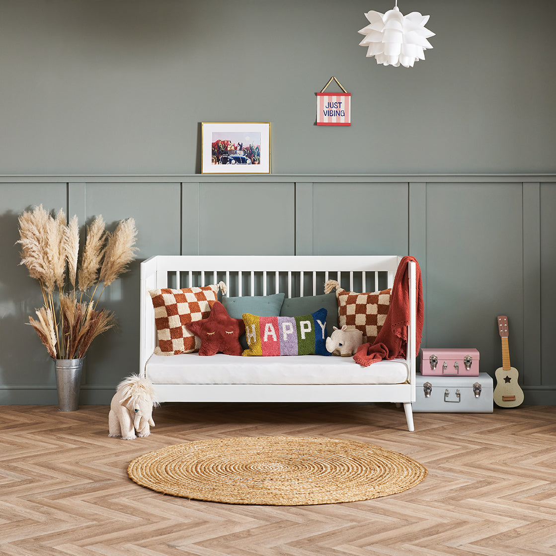 Obaby Maya 2 Piece room Set - Nordic White