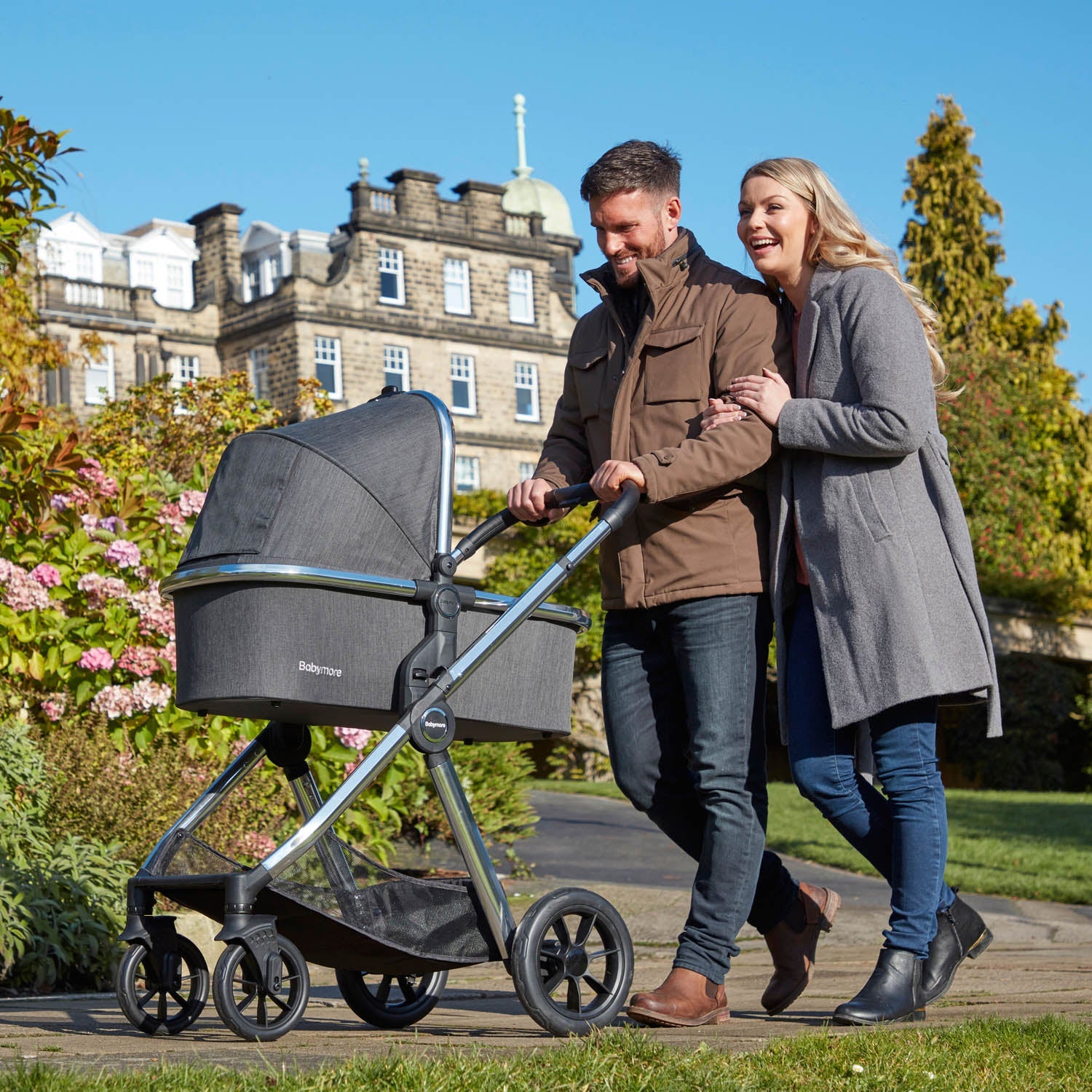 Babymore Memore V2 Pram & Pushchair - Chrome