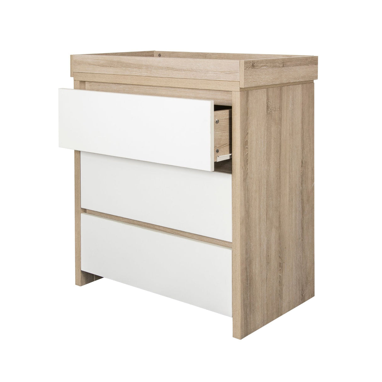 Tutti Bambini Modena Nursery Bundle With CoZee Bedside Crib (5 Piece) - White/Oak