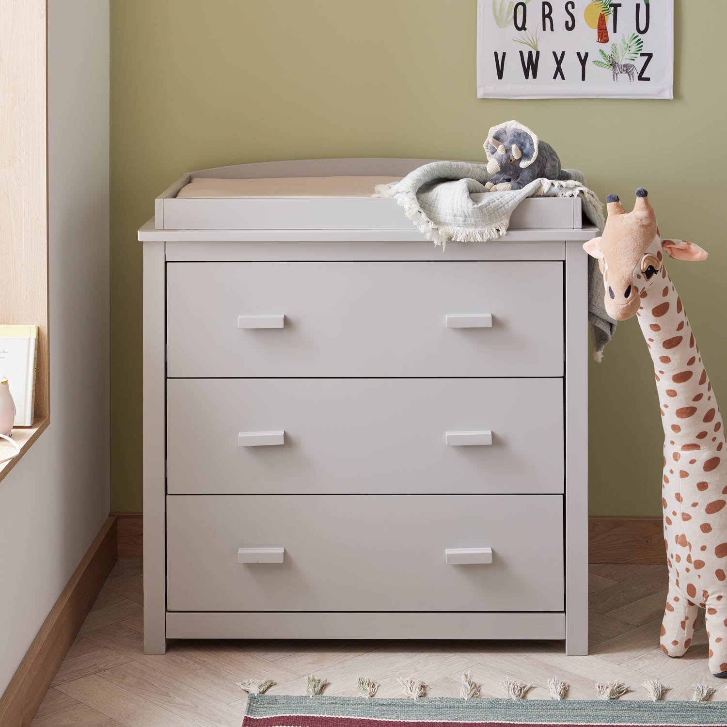 Babymore Mona Mini 2 Piece Universal Room Set - Grey