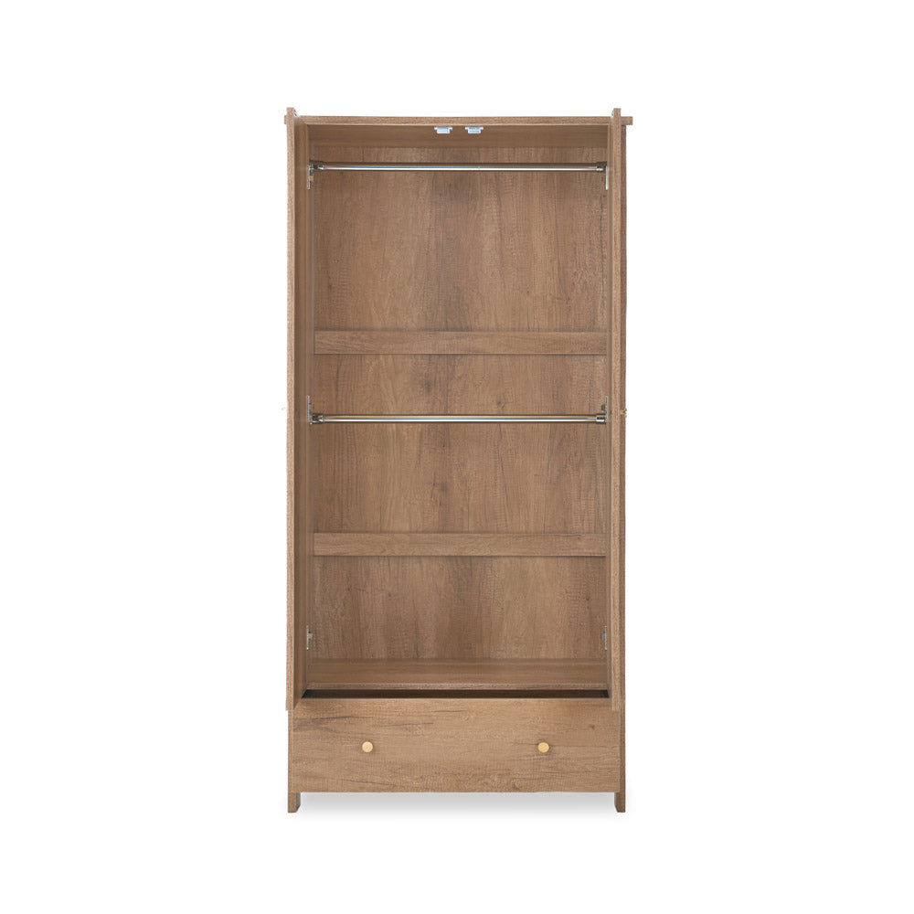 Obaby Nika Double Wardrobe - Oak