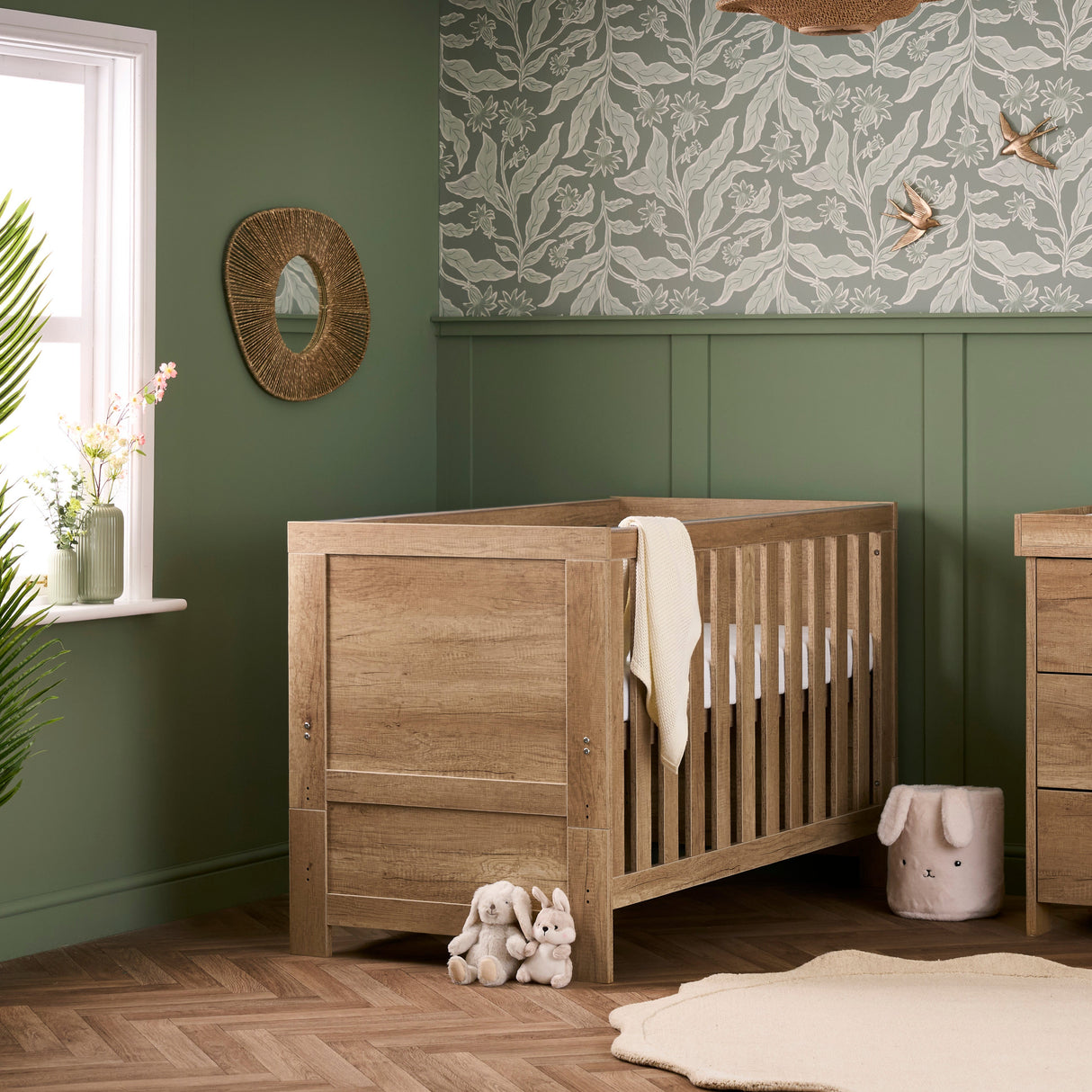 Obaby Nika Cot Bed - Oak