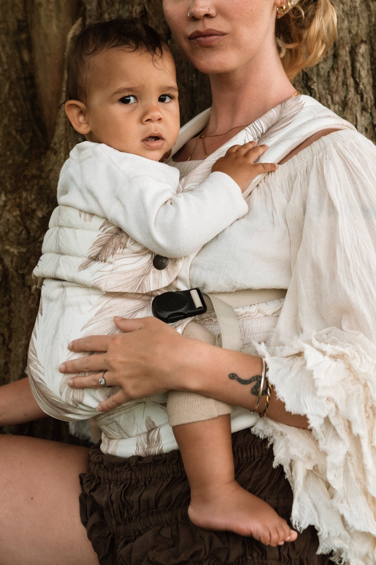 Nomad Pure Organic Baby Carrier - Feather Haze