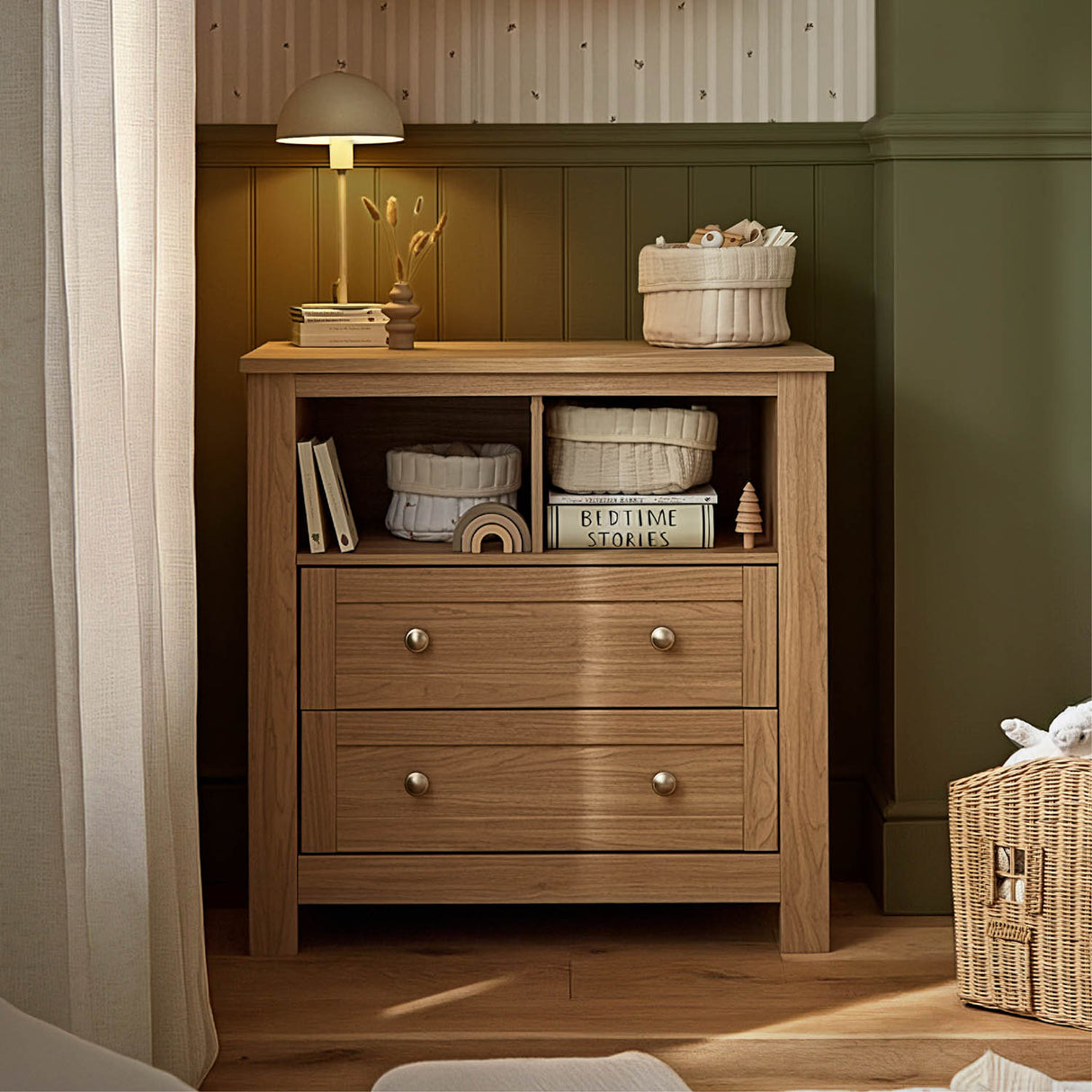 CuddleCo Burford Dresser Changer - Oak