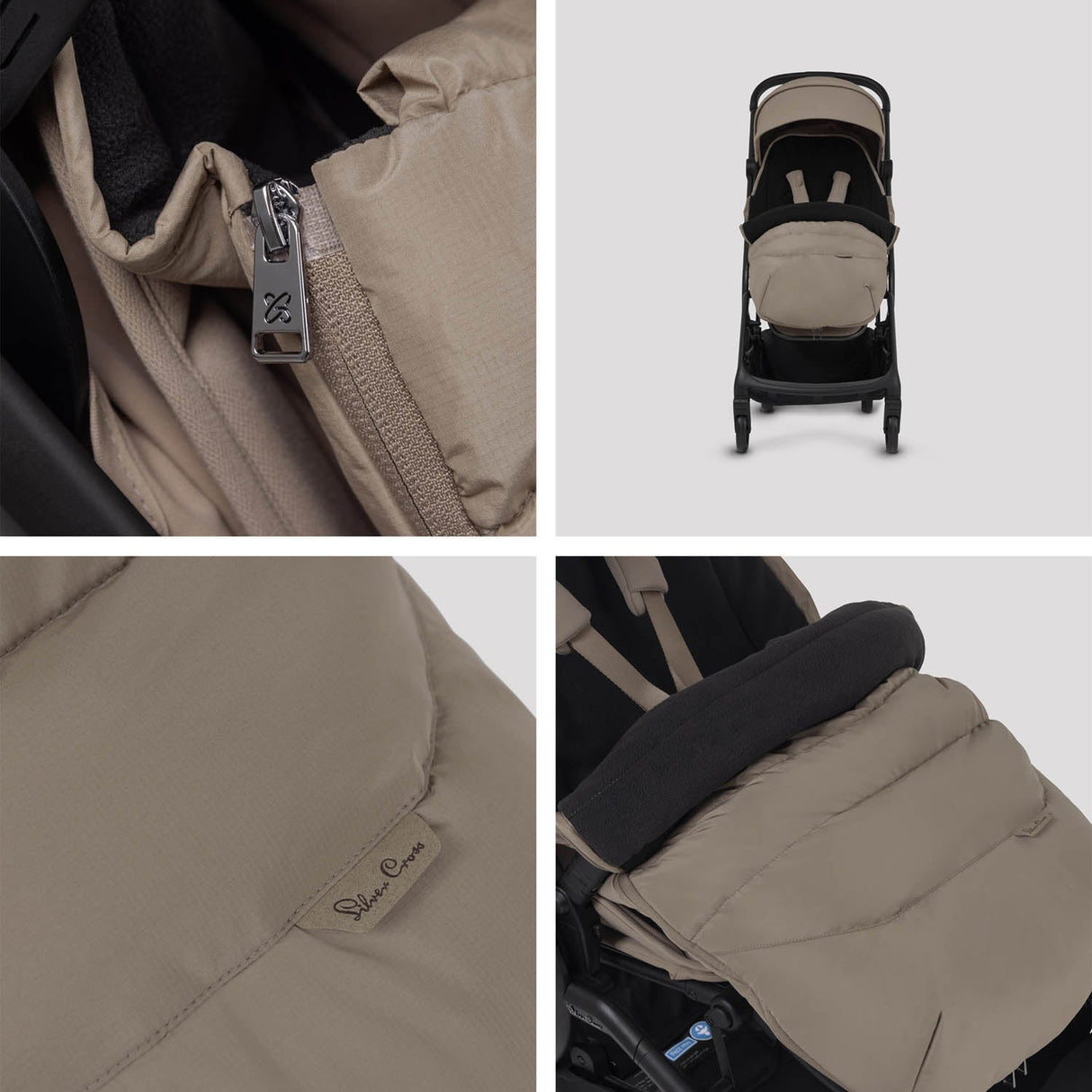 Silver Cross Nia Footmuff - Champagne