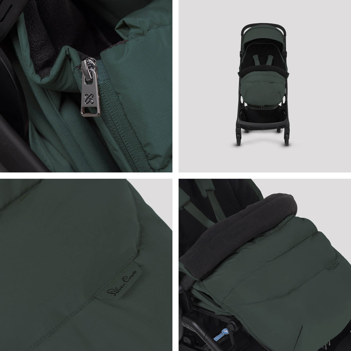 Silver Cross Nia Footmuff - Conifer