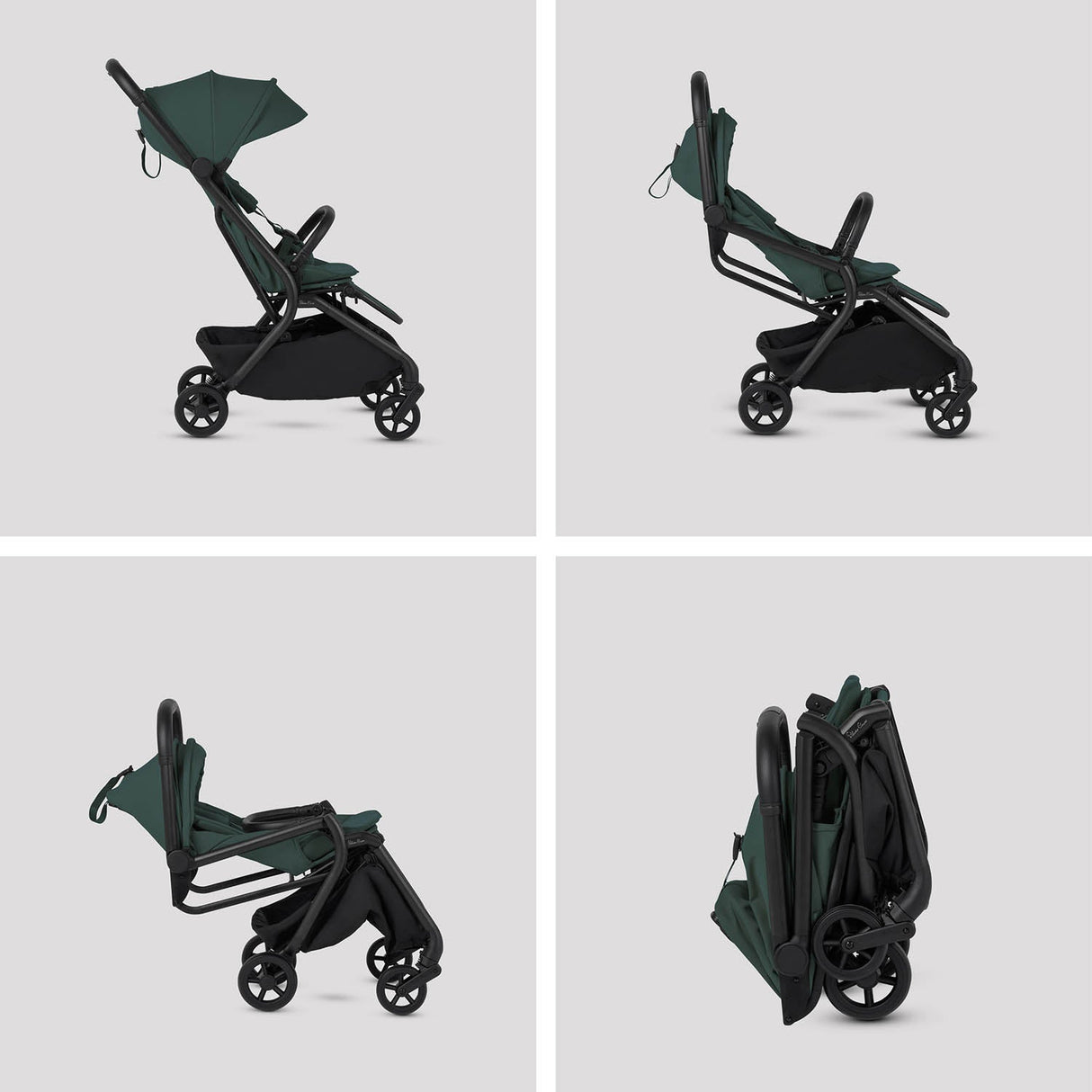 Silver Cross Nia Stroller & Carrycot - Conifer