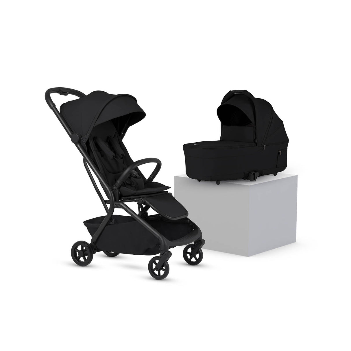 Silver Cross Nia Stroller & Carrycot - Onyx