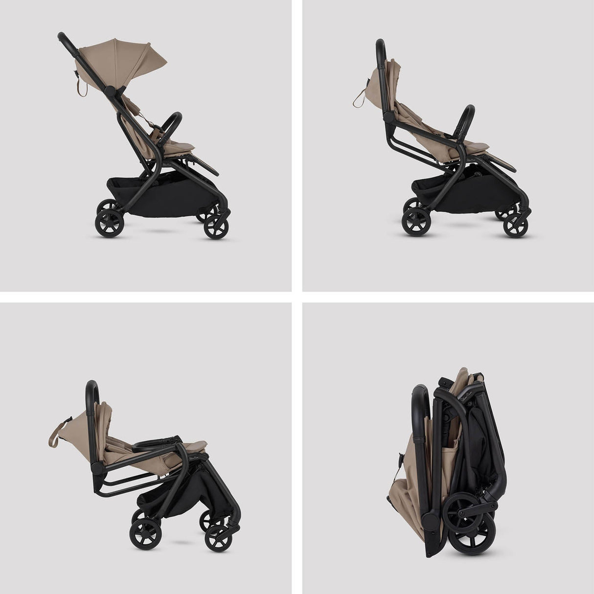 Silver Cross Nia Glide Plus Travel System & Accessories - Champagne