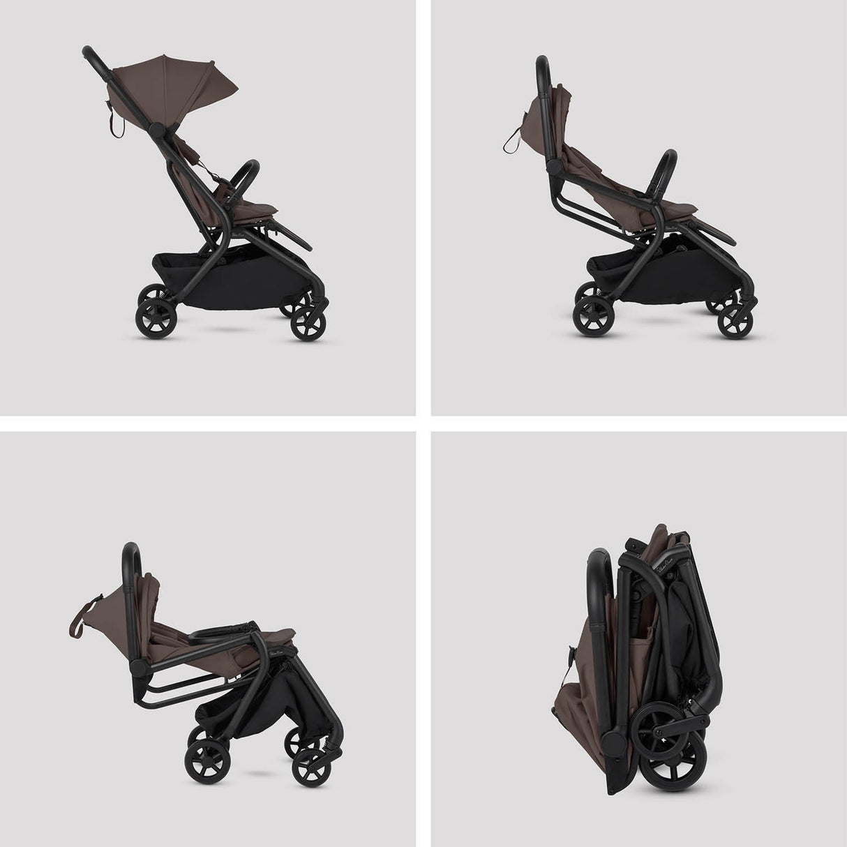 Silver Cross Nia Glide Plus Travel System & Accessories - Chocolate