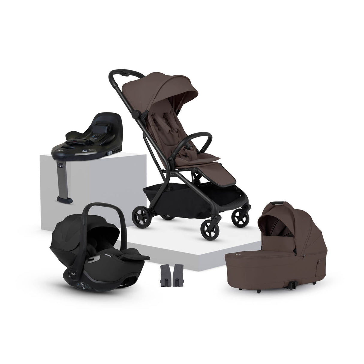 Silver Cross Nia Glide Plus Travel System - Chocolate