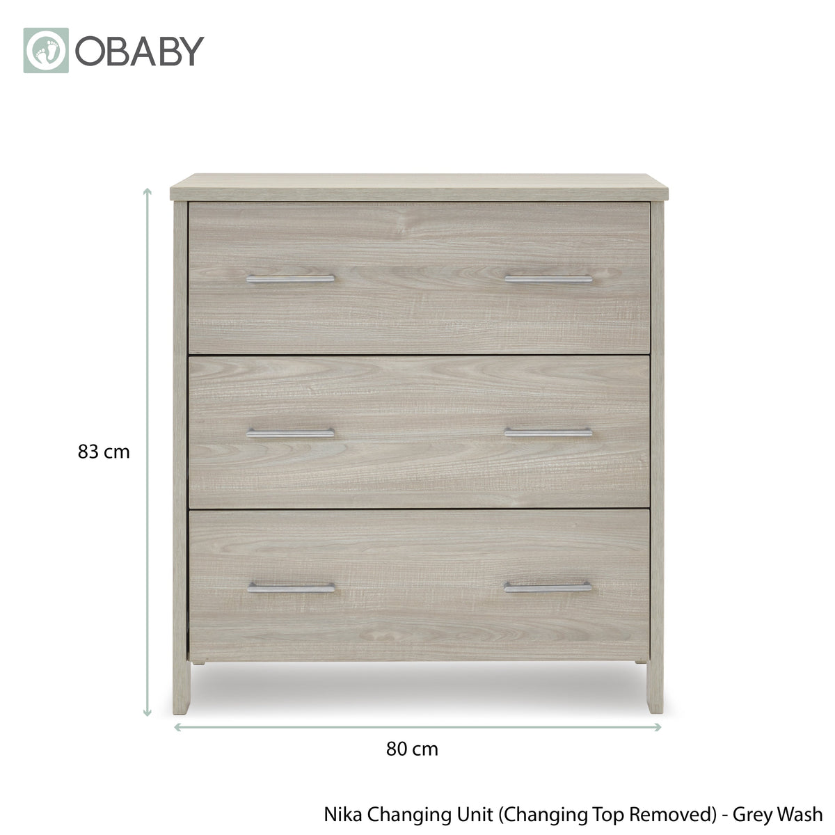 Obaby Nika 2 Piece Room Set - Grey Wash