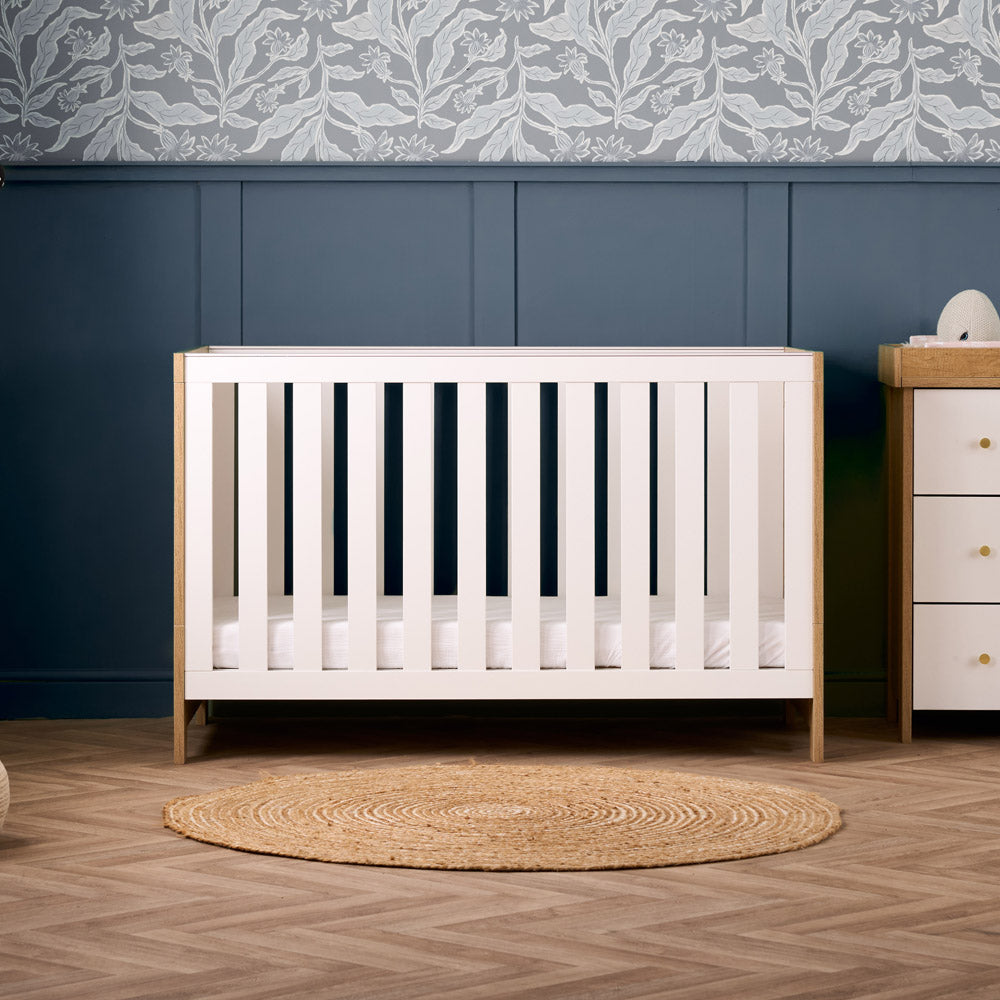 Obaby Nika 2 Piece Nursery Room Set - Oak & White