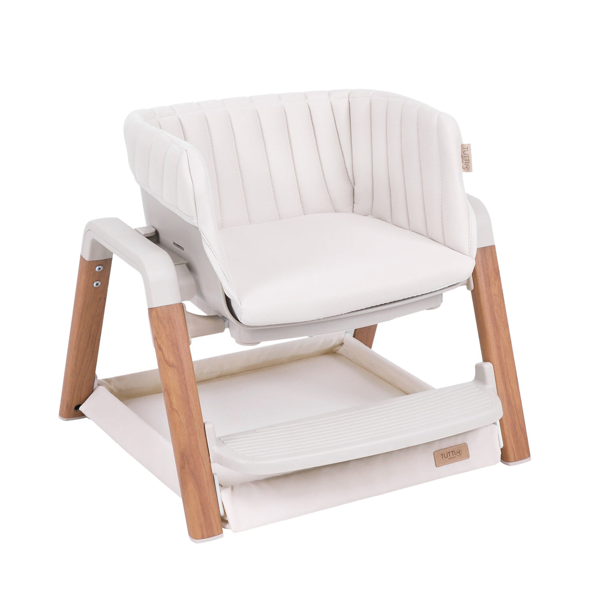 Tutti Bambini Nova Birth to 12 Years Complete Highchair Package - Scandinavian Walnut & Ecru