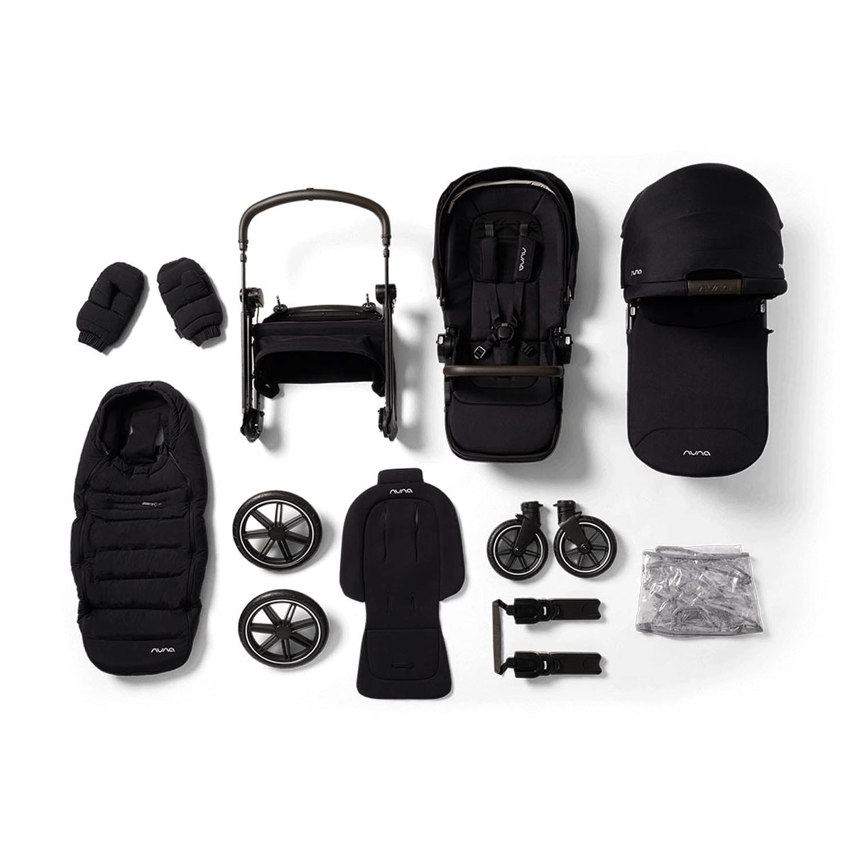 Nuna TRIV LX All Season Stroller + Carrycot Set - Caviar