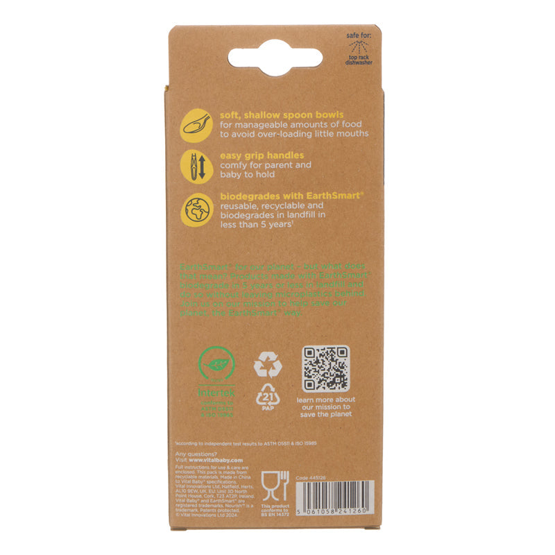 Vital Baby Nourish Start Weaning Spoons 5Pk