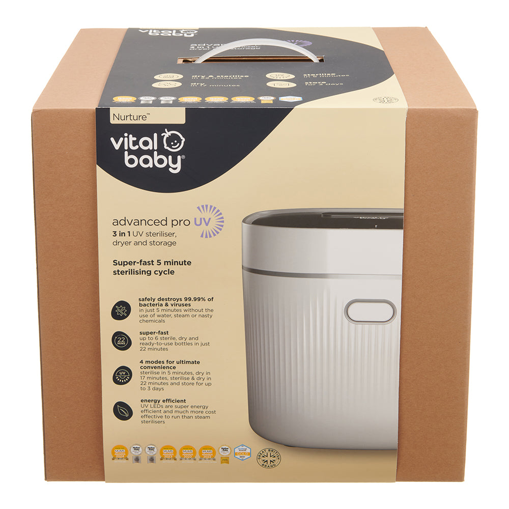Vital Baby Nurture Advanced Pro UV Steriliser & Dryer Arctic White