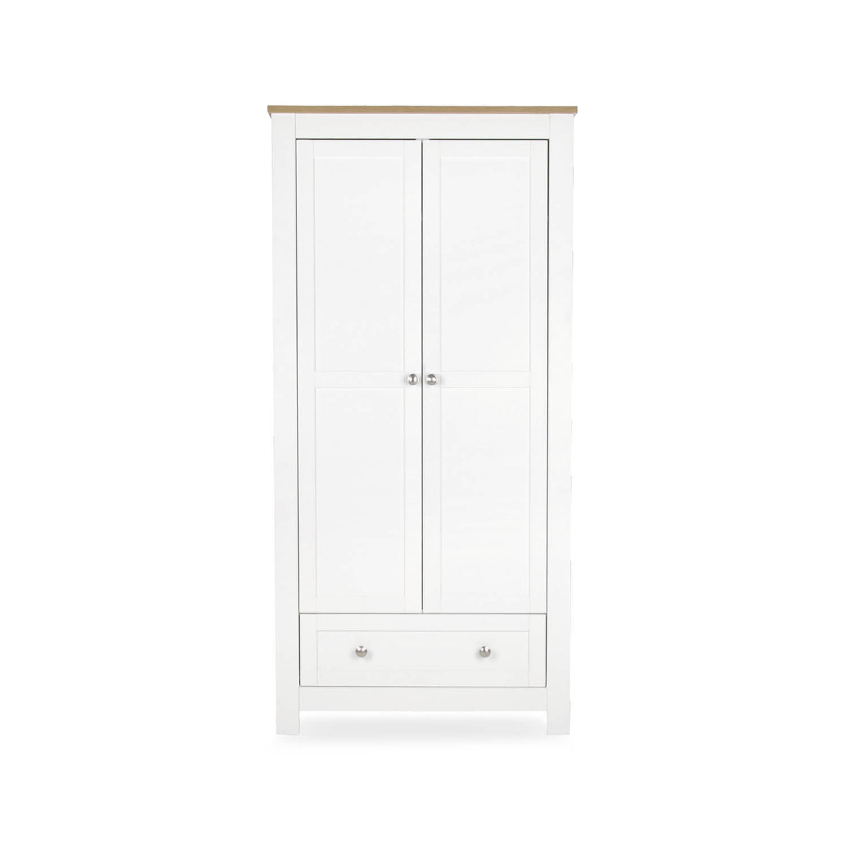 CuddleCo Burford Dresser Wardrobe - White & Oak