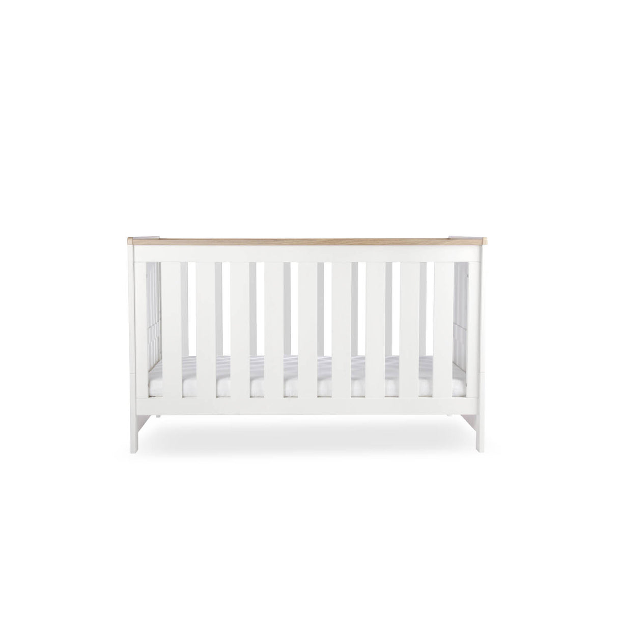 CuddleCo Burford Cot Bed - White & Oak