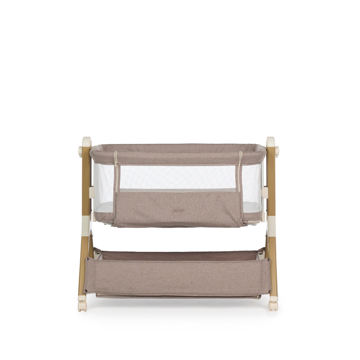 Obaby Cloud Bedside Crib - Nutmeg