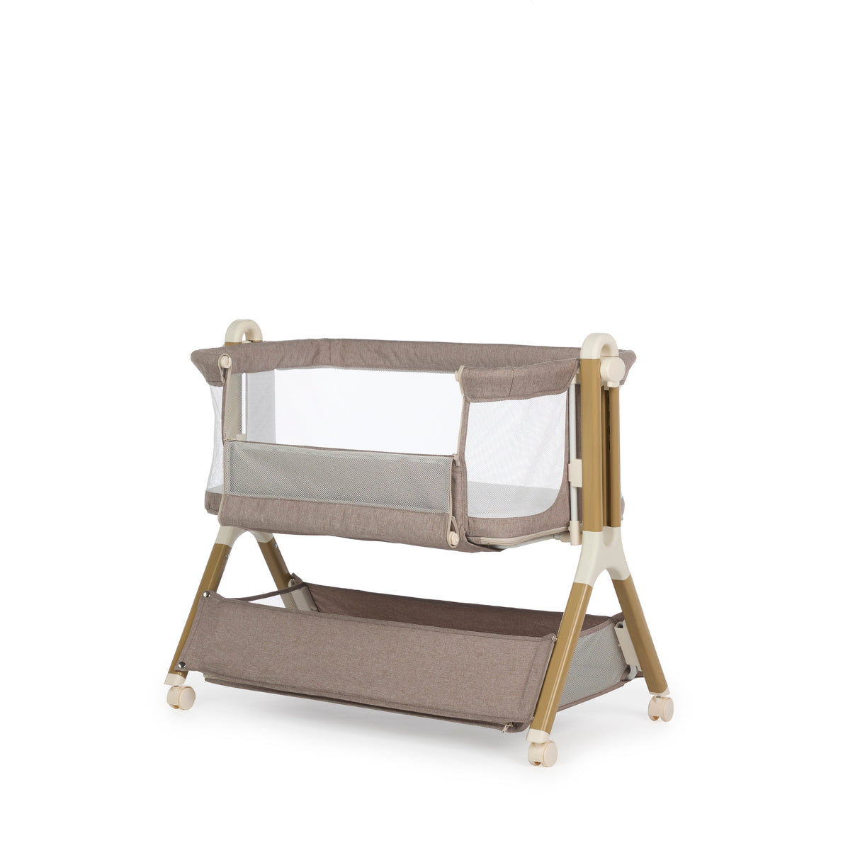 Obaby Cloud Bedside Crib - Nutmeg