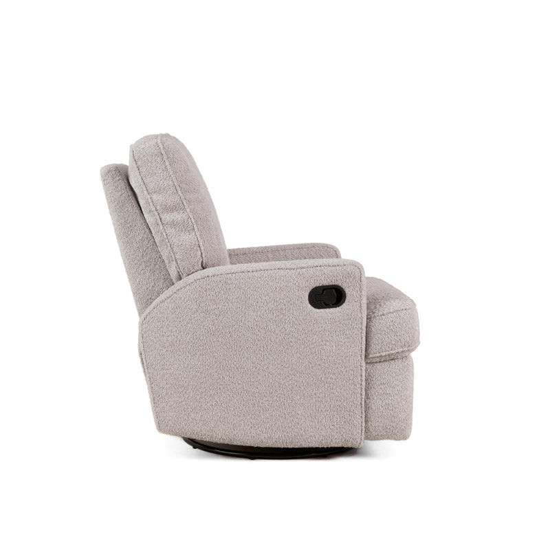 Obaby Madison Glider Recliner Chair – Chenille Mushroom