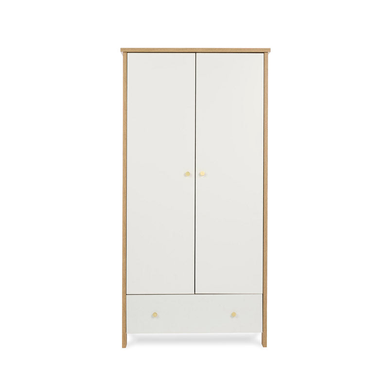 Obaby Nika Wardrobe - Oak & White